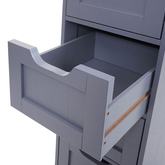 Cosmo Casa - Ladekast - 4 Laden - 80x30x30cm - Grijs