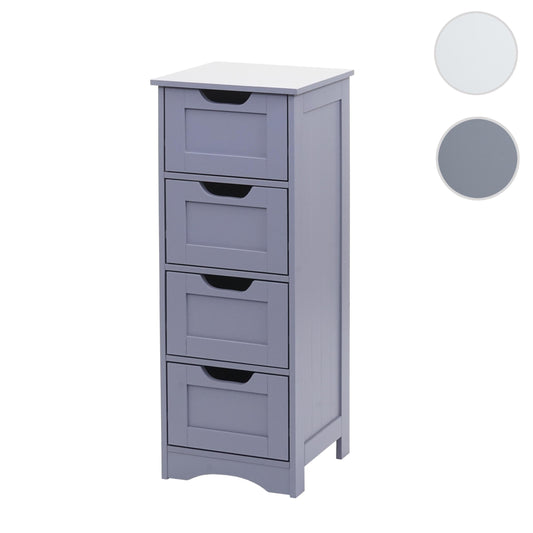 Cosmo Casa - Ladekast - 4 Laden - 80x30x30cm - Grijs