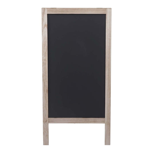 Cosmo Casa - Reclamebord - Krijtbord - Metaal & Hout - Naturel - 100×50 cm