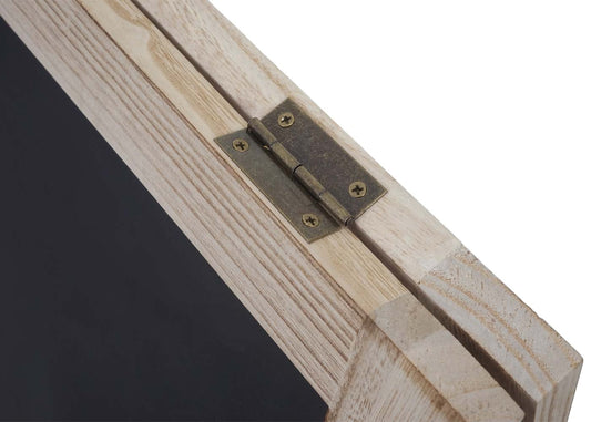 Cosmo Casa - Reclamebord - Krijtbord - Metaal & Hout - Naturel - 100×50 cm