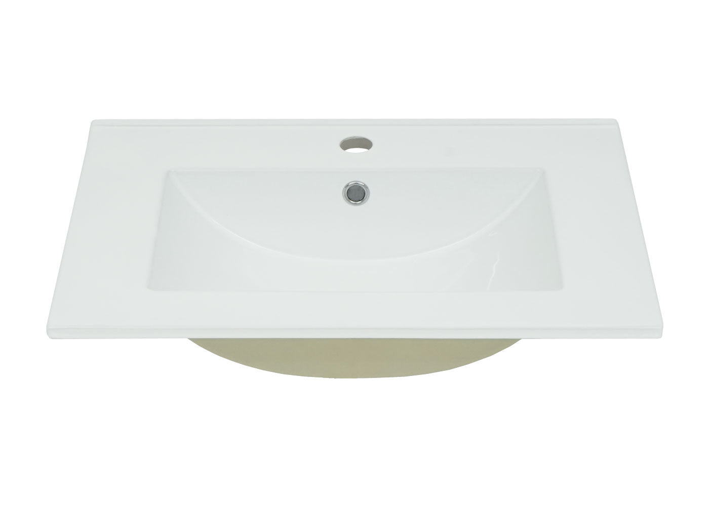 Cosmo Casa - Wastafel - Vierkant - Keramiek - Wit - 61 cm