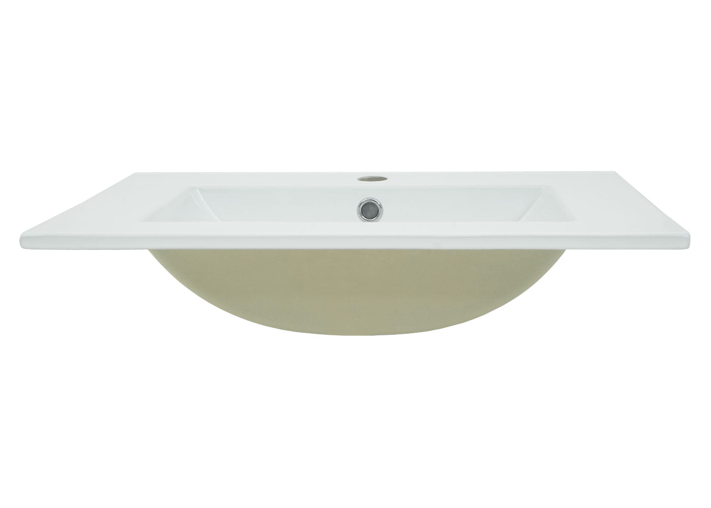 Cosmo Casa - Wastafel - Vierkant - Keramiek - Wit - 61 cm