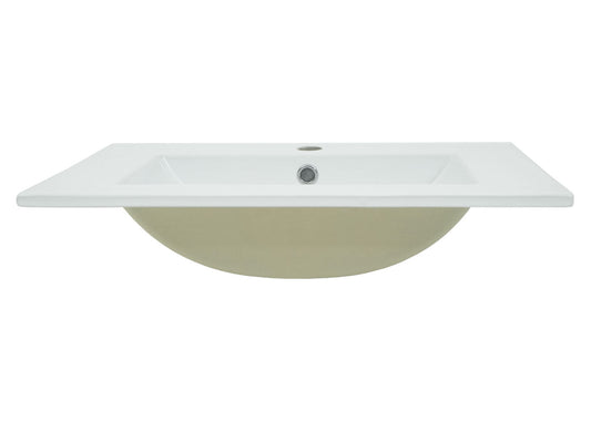 Cosmo Casa - Wastafel - Vierkant - Keramiek - Wit - 61 cm