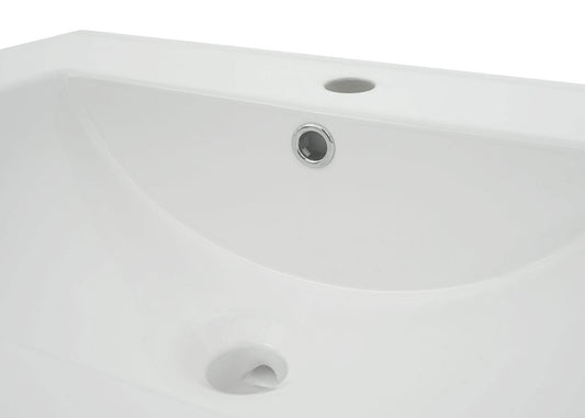 Cosmo Casa - Wastafel - Vierkant - Keramiek - Wit - 61 cm