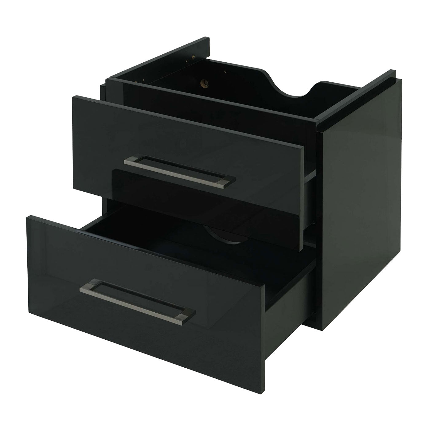 Cosmo Casa - Wastafelonderkast - Premium - Hoogglans - Zwart - 60 cm