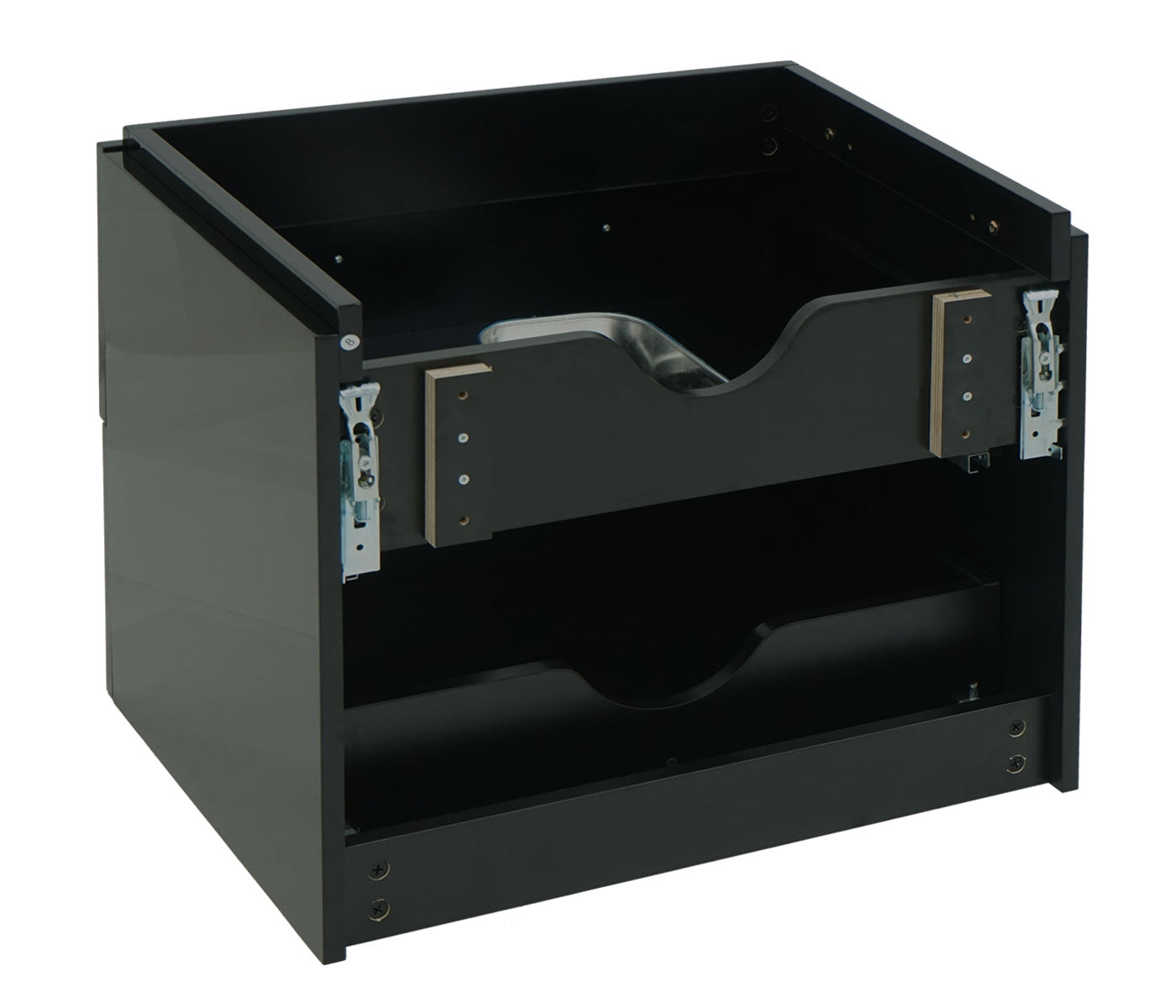 Cosmo Casa - Wastafelonderkast - Premium - Hoogglans - Zwart - 60 cm