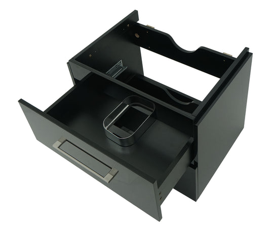 Cosmo Casa - Wastafelonderkast - Premium - Hoogglans - Zwart - 60 cm