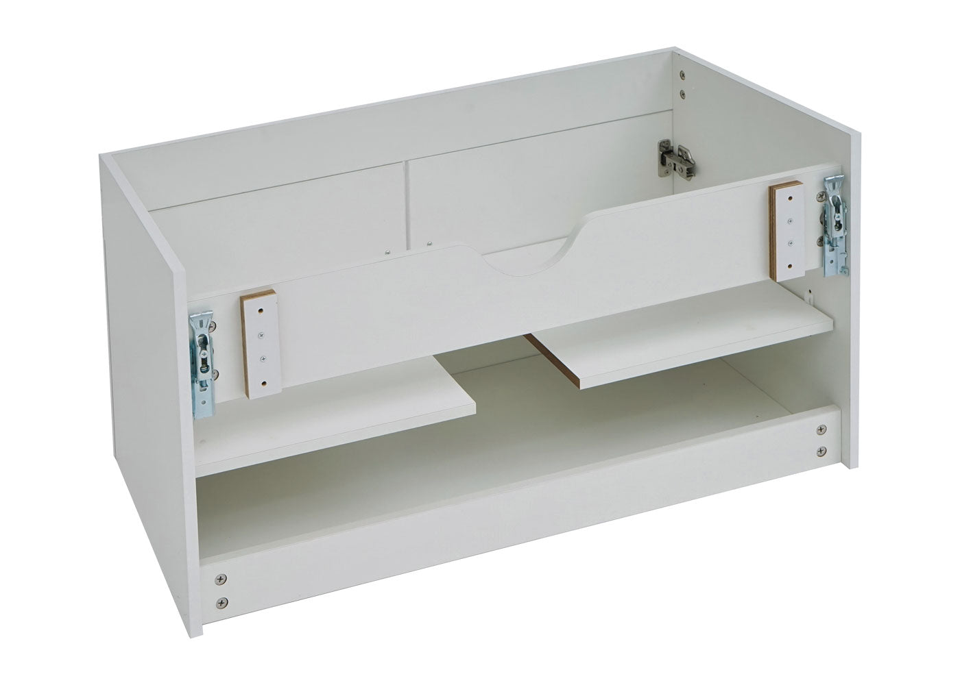 Cosmo Casa - Spoelbakonderkast - Hoogglans - FSC - Wit - 90 cm