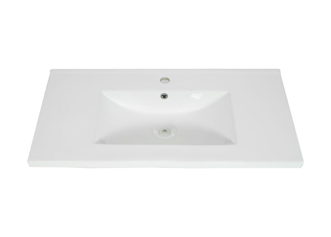 Cosmo Casa - Wastafel - Vierkant - Keramiek - Wit - 92 cm