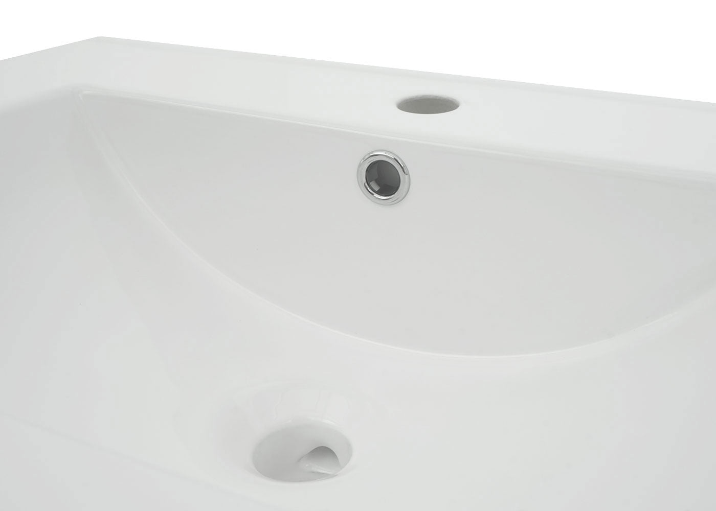 Cosmo Casa - Wastafel - Vierkant - Keramiek - Wit - 92 cm