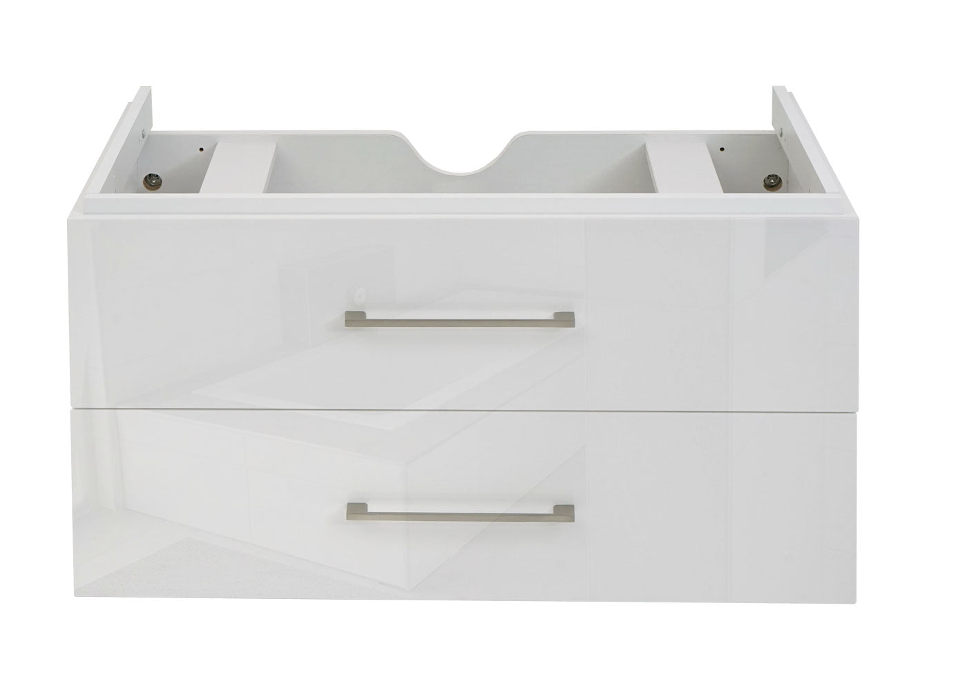 Cosmo Casa - Wastafelonderkast - Hoogglans - MDF - Wit - 90 cm