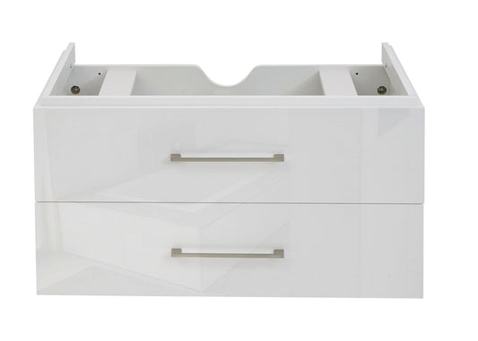 Cosmo Casa - Wastafelonderkast - Hoogglans - MDF - Wit - 90 cm