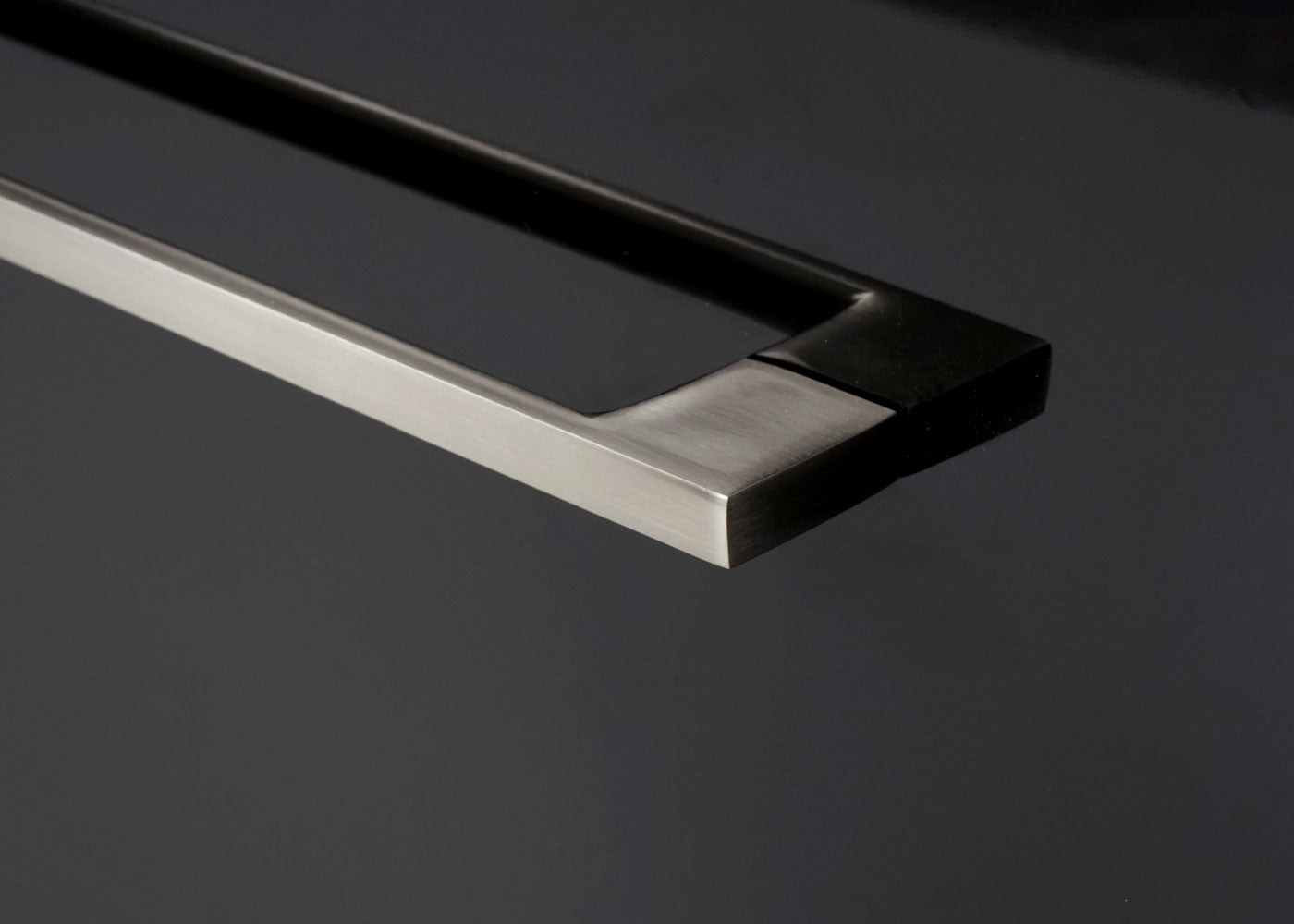 Cosmo Casa - Wastafelonderkast - Hoogglans - MDF - Zwart - 90 cm