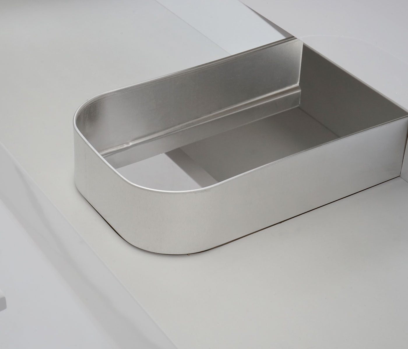 Cosmo Casa - Wastafelonderkast - Hoogglans - MDF - Grijs - 60 cm