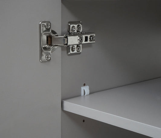 Cosmo Casa - Spoelbakonderkast - Hoogglans - MDF - Grijs - 90 cm