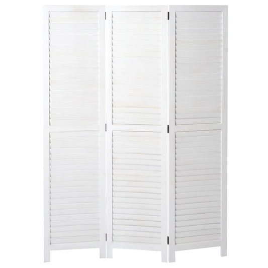 Cosmo Casa - Scherm - Vintage - Textiel - Wit - 170×120 cm