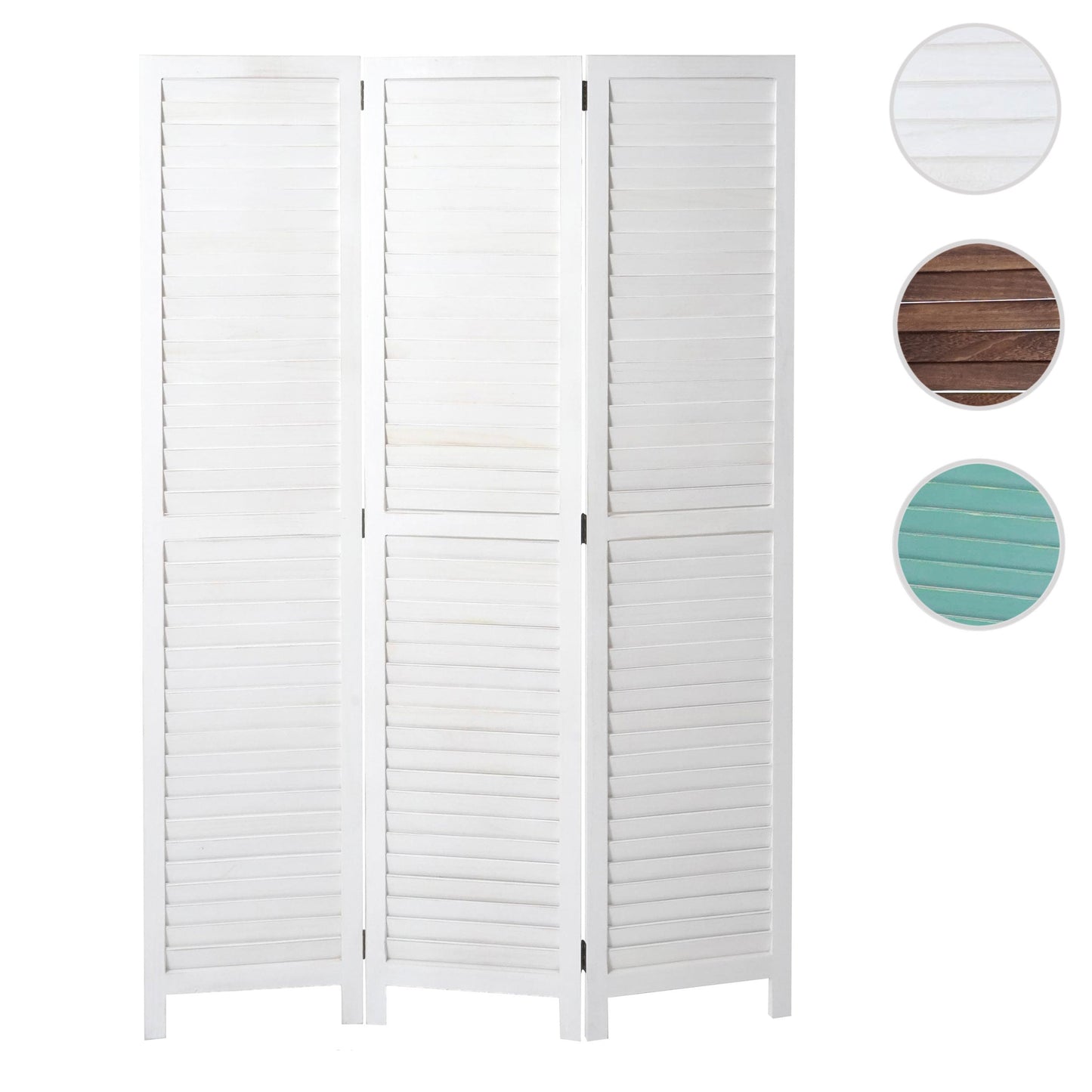 Cosmo Casa - Scherm - Vintage - Textiel - Wit - 170×120 cm