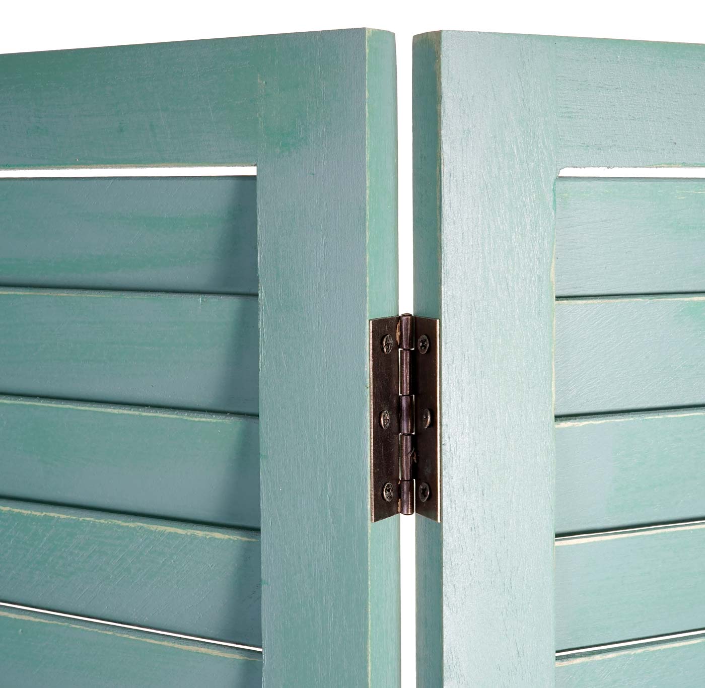 Cosmo Casa - Paravent - Vintage - Metaal - Groen - 170×120 cm