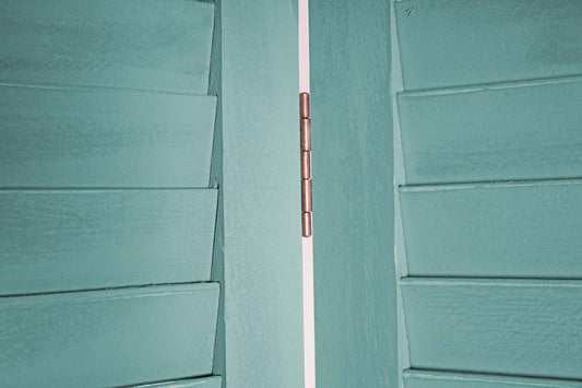 Cosmo Casa - Paravent - Vintage - Metaal - Groen - 170×120 cm