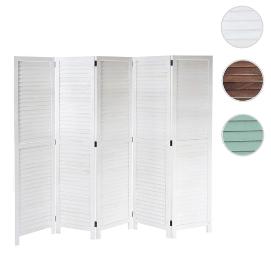 Cosmo Casa - Paravent - Vintage - Textiel - Wit - 170×205 cm