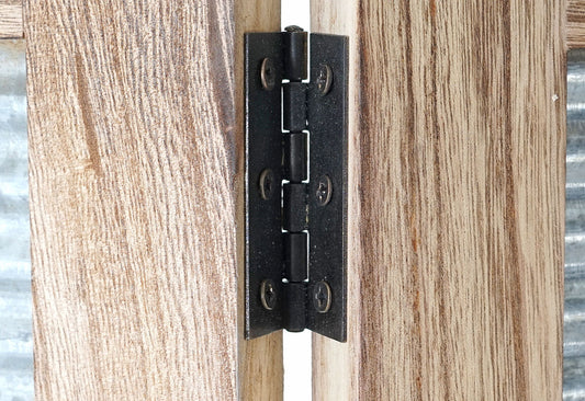 Cosmo Casa - Paravent - Privacyscherm - Hout & Metaal - 170×160×2 cm