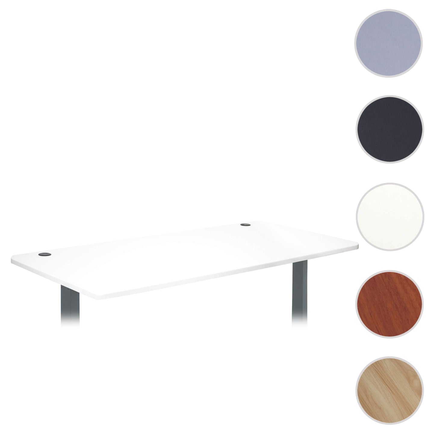 Cosmo Casa - Tafelblad - Gecertificeerd - MDF - Wit - 160×80 cm