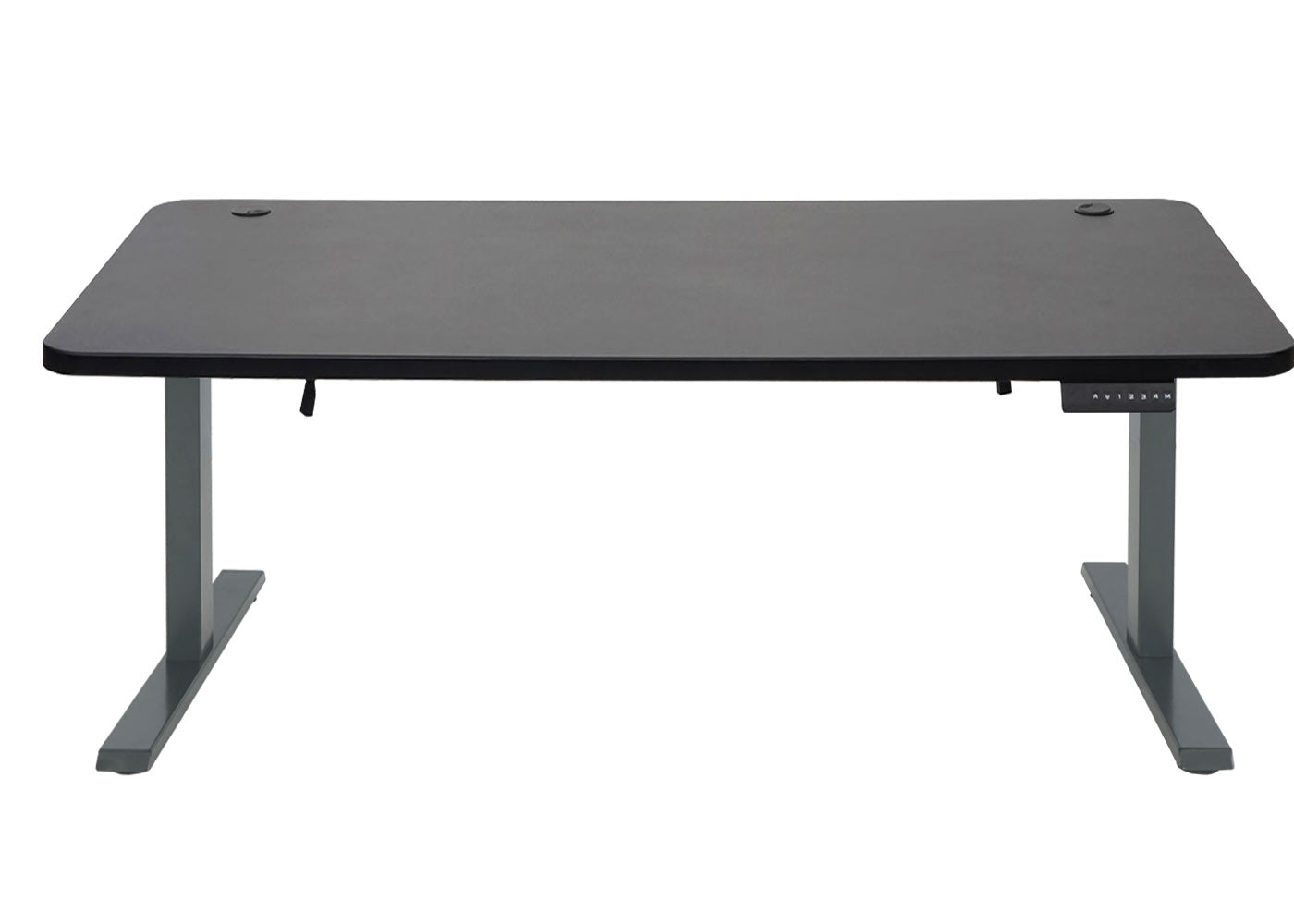 Cosmo Casa - Bureau elektrisch in hoogte verstelbaar - Computerbureau - Zwart - Antracietgrijs - 160 x 80 cm