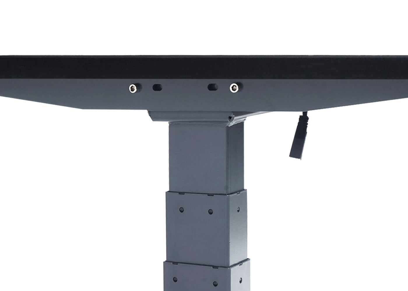 Cosmo Casa - Bureau elektrisch in hoogte verstelbaar - Computerbureau - Zwart - Antracietgrijs - 160 x 80 cm