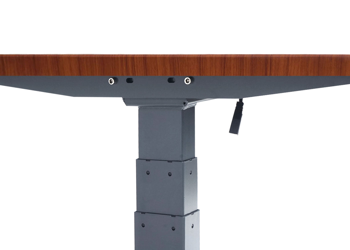 Cosmo Casa - Bureau elektrisch in hoogte verstelbaar - Computertafel - Naturel - Antracietgrijs - 160 x 80 cm