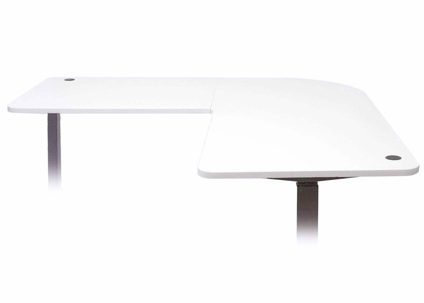 Cosmo Casa - Tafelblad Hoekbureau - Gecertificeerd - MDF - Wit - 90 cm