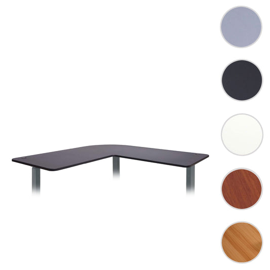 Cosmo Casa - Tafelblad Hoekbureau - Gecertificeerd - MDF - Zwart - 90 cm