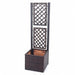 Cosmo Casa - Trellis met plantenbak - Trellis - Polyrotan - Bruin - 142×43×43 cm