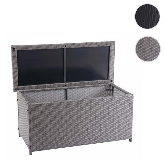 Cosmo Casa - Kussenbox - Basic - Polyrotan - Basic Grey - 63×135×52 cm