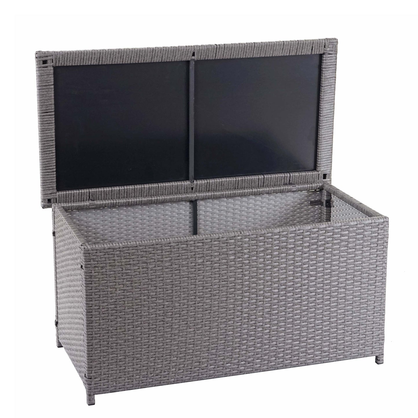 Cosmo Casa - Kussenbox - Basic - Polyrotan - Basic Grey - 51×115×59 cm