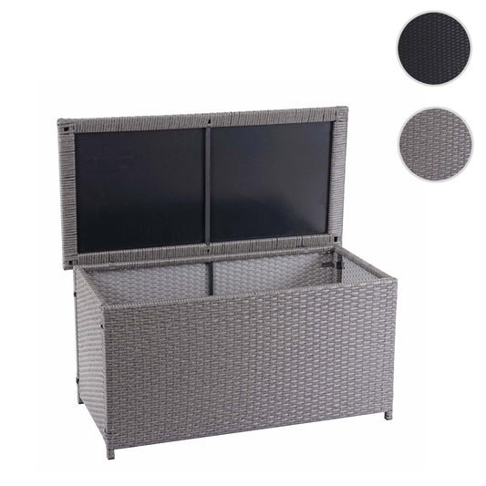 Cosmo Casa - Kussenbox - Basic - Polyrotan - Basic Grey - 51×115×59 cm