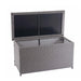Cosmo Casa - Kussenbox - Basic - Polyrotan - Basic Grey - 51×100×50 cm