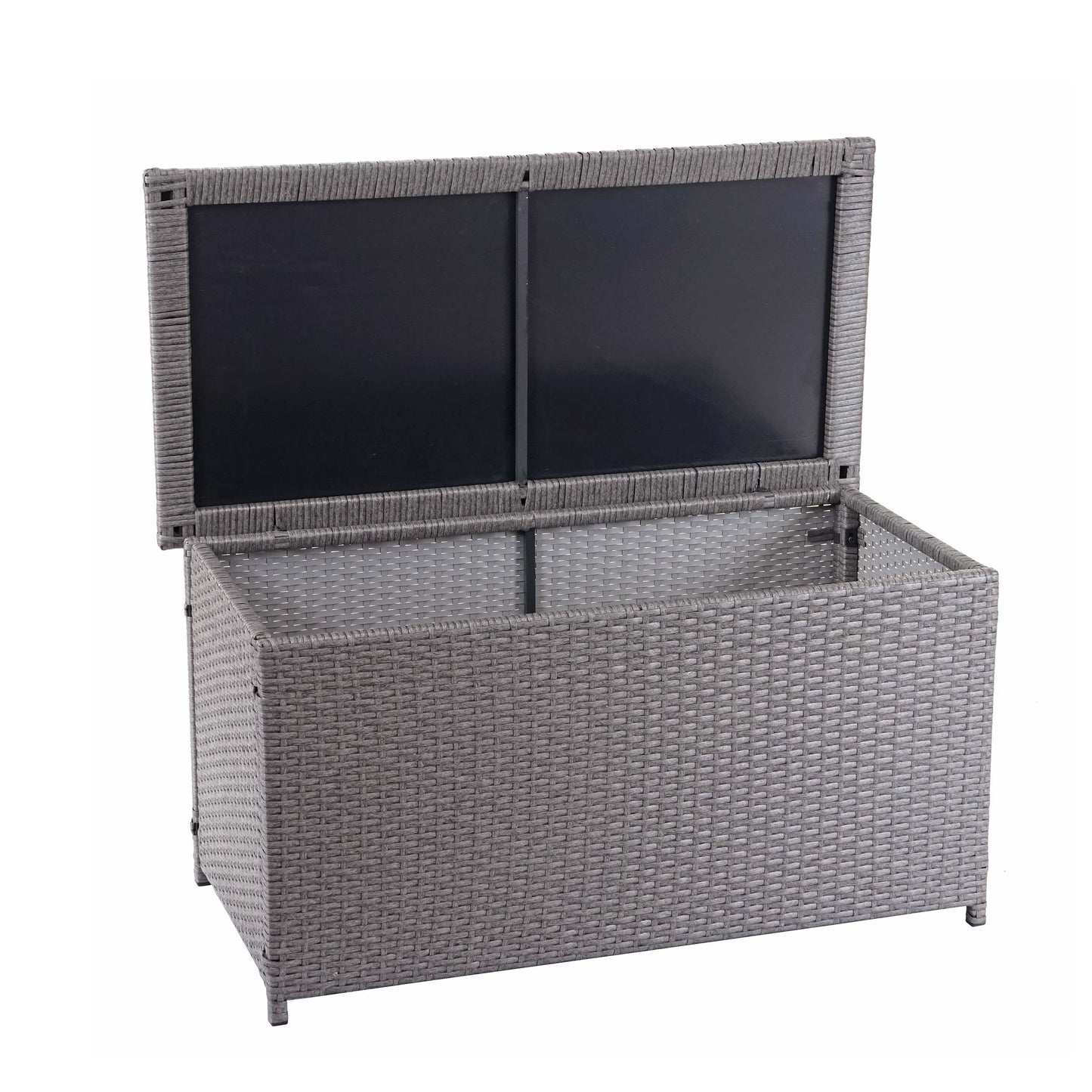 Cosmo Casa - Kussenbox - Basic - Polyrotan - Basic Grey - 51×100×50 cm
