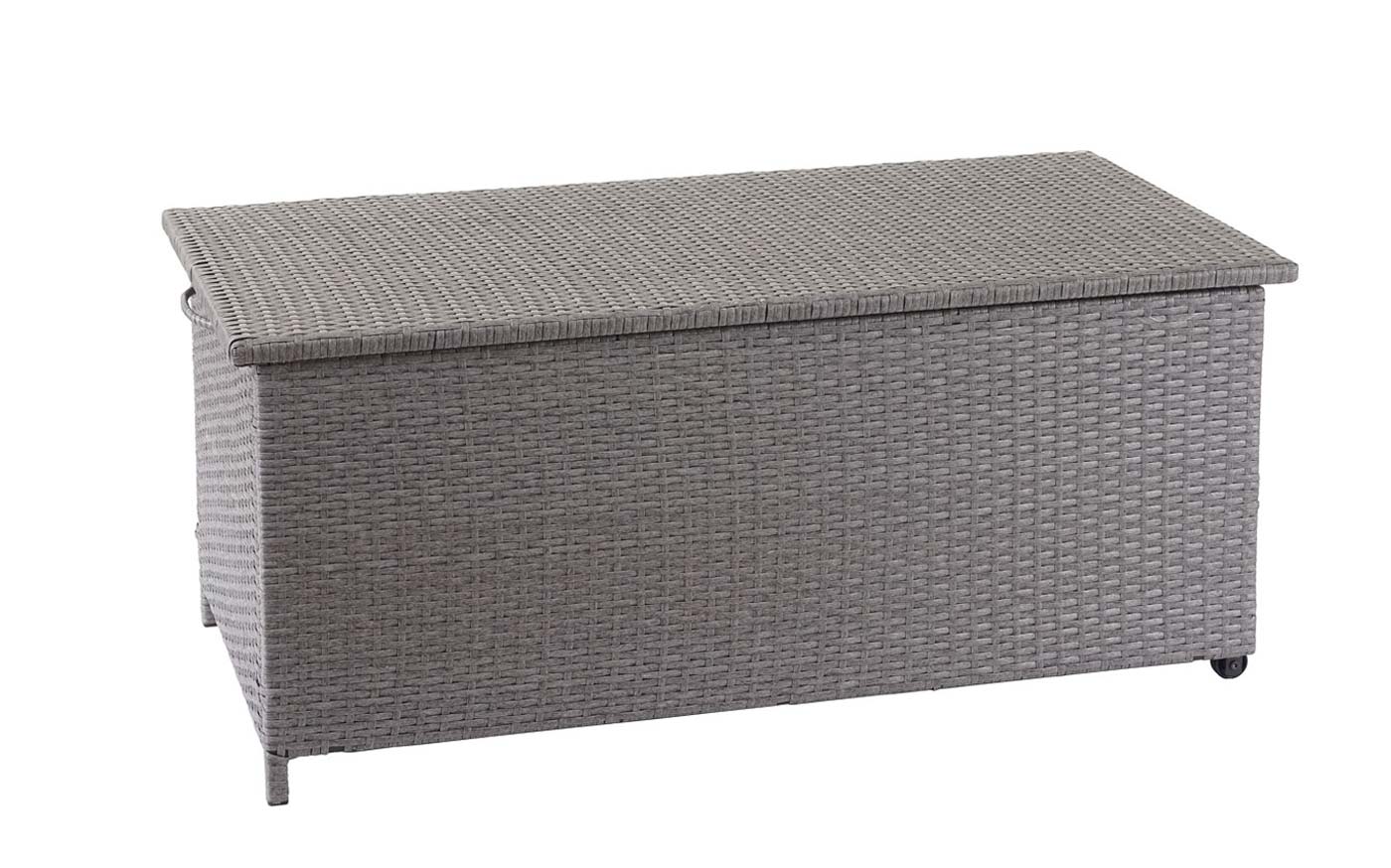 Cosmo Casa - Kussenbox - Premium - Polyrotan - Grijs - 51×115×59 cm