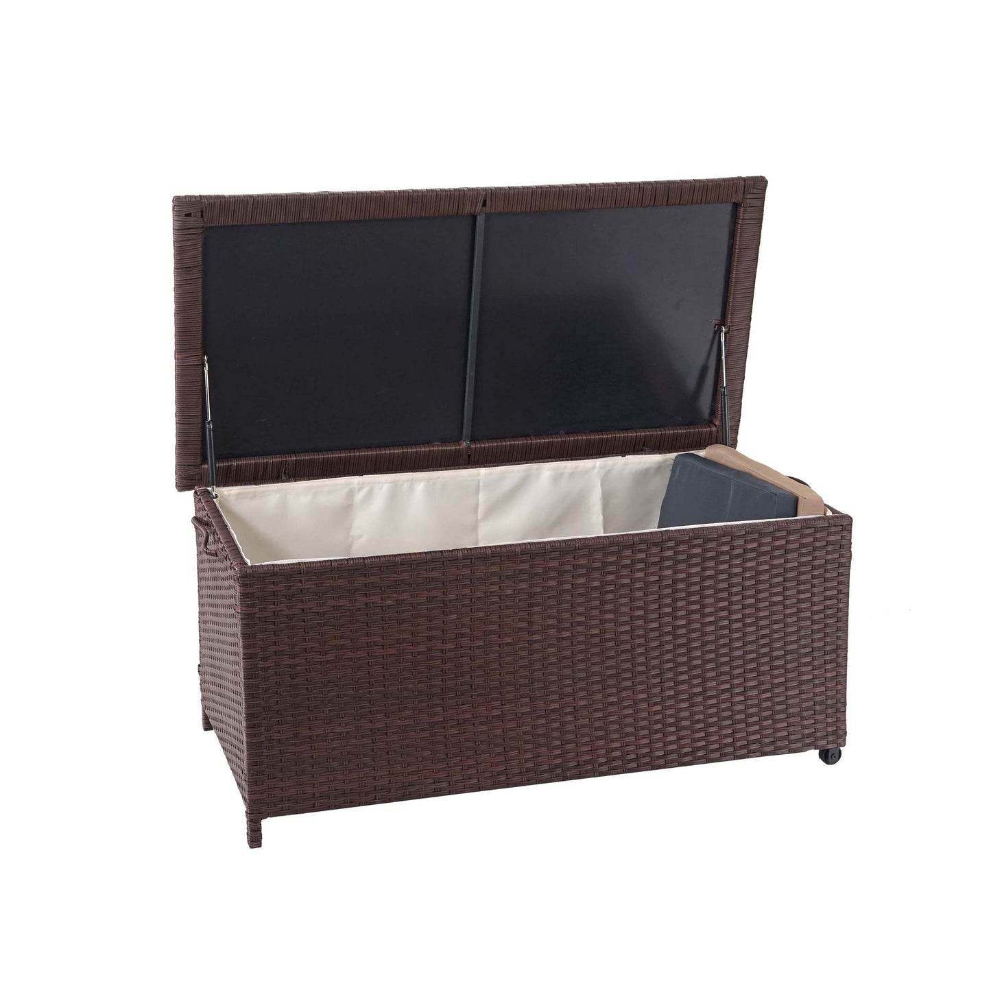 Cosmo Casa - Kussenbox - Premium - Polyrotan - Bruin - 51×100×50 cm