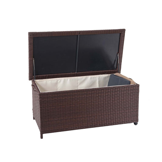 Cosmo Casa - Kussenbox - Premium - Polyrotan - Bruin - 51×100×50 cm