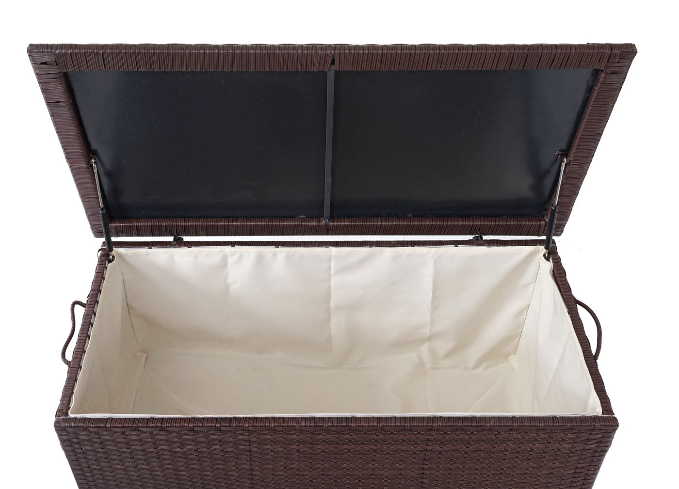 Cosmo Casa - Kussenbox - Premium - Polyrotan - Bruin - 51×100×50 cm