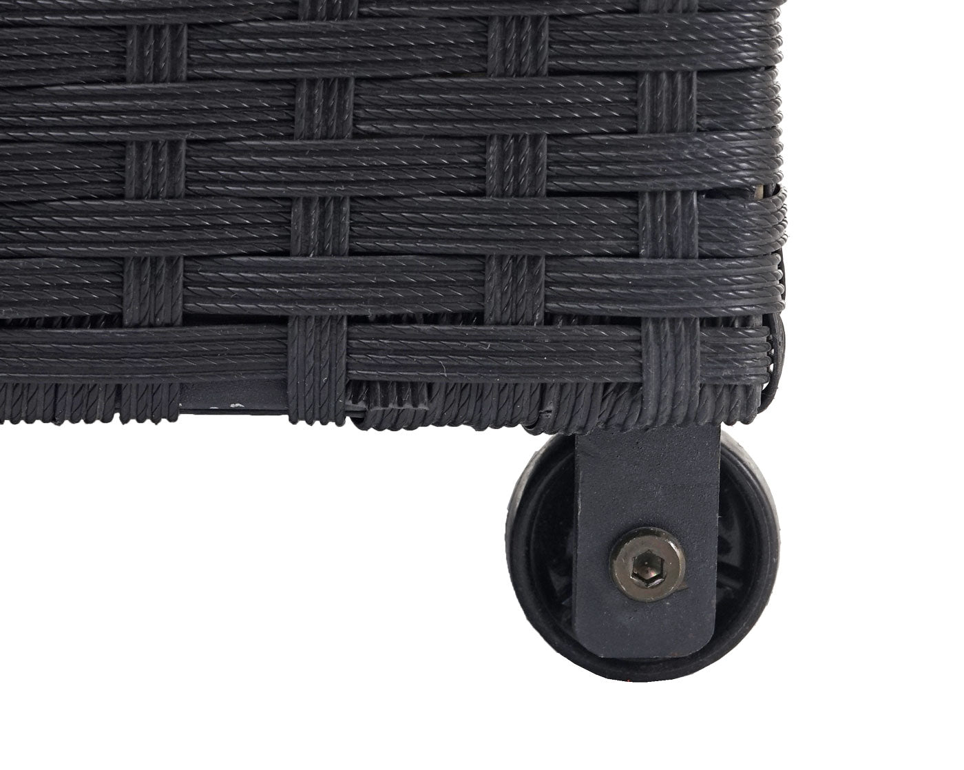 Cosmo Casa - Kussenbox - Premium - Polyrotan - Zwart - 51×100×50 cm