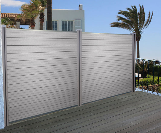 Cosmo Casa - WPC paal - Insteeksysteem - WPC - Grijs - 1,88 m