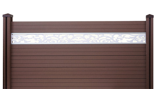 Cosmo Casa - Set van 2 Decoratieve panelen - Gevelbekleding - WPC - Wit - 16×177 cm