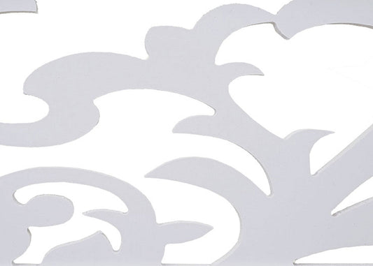 Cosmo Casa - Set van 2 Decoratieve panelen - Gevelbekleding - WPC - Wit - 16×177 cm