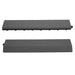 Cosmo Casa - Set van 2 Afsluitstrips - Recht - WPC houtlook - Antraciet - zonder haken