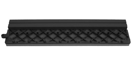 Cosmo Casa - Set van 2 Afsluitstrips - Recht - WPC houtlook - Antraciet - zonder haken