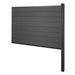 Cosmo Casa - Privacyscherm Sarthe - Windscherm met paal voor inbeton - WPC - Antraciet - Verlengelement 188 cm