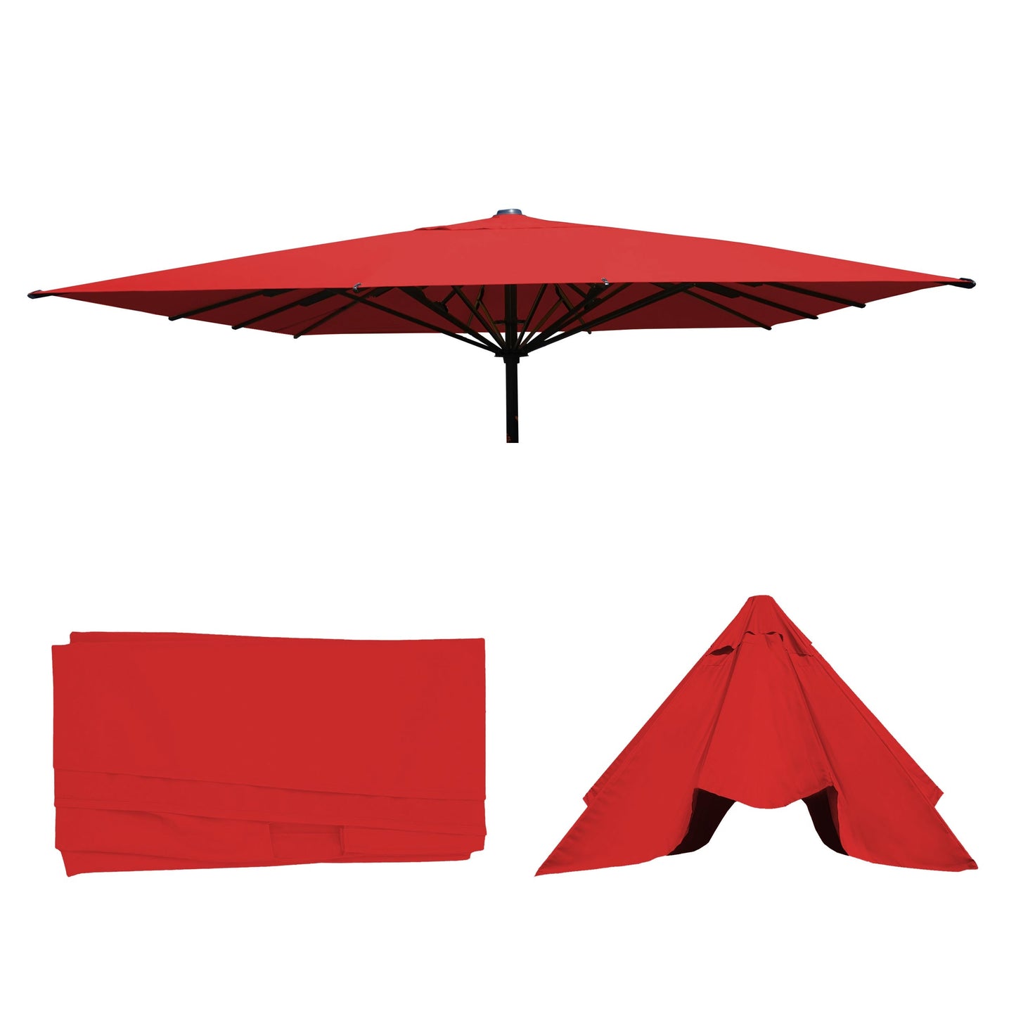 Cosmo Casa - Vervanghoes - Polyester - Rood - 5×5 m