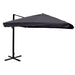 Cosmo Casa - Zweefparasol - Flap - Polyester & Aluminium - Antraciet - 3,5×3,5 m